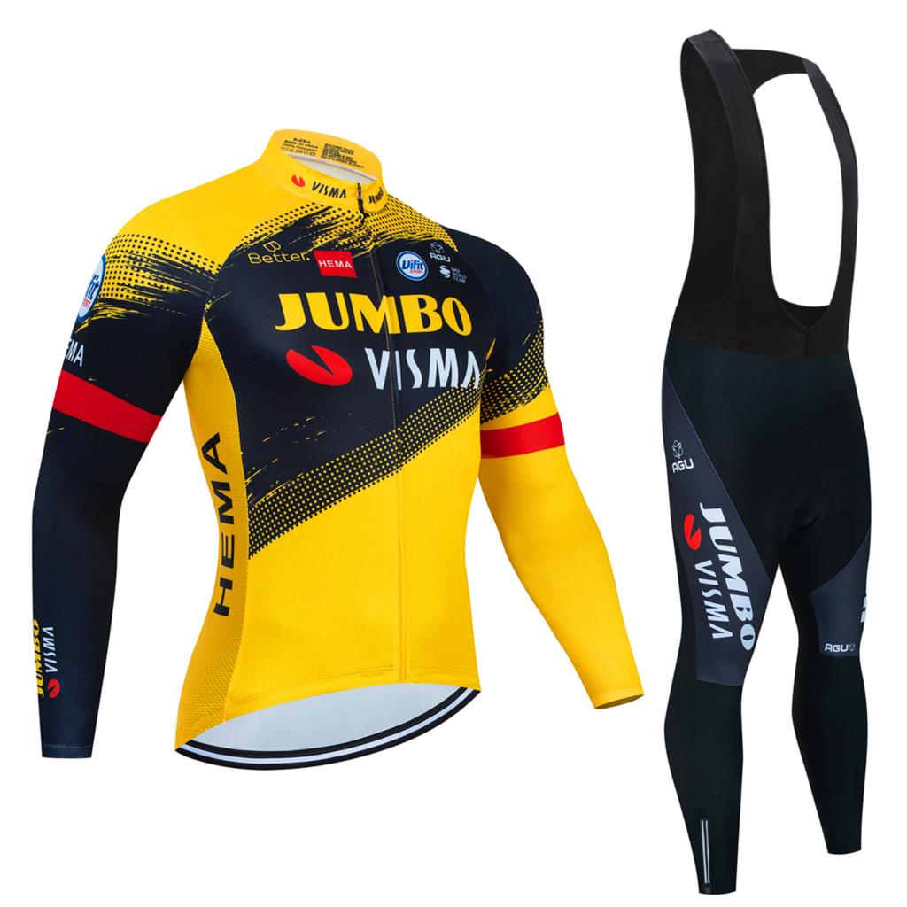 2022 Autumn Men Cycling Jersey Breathable Long Sleeve JUMBO Men Shirt Ropa Ciclismo Hombre Clothing Tops MTB Bicycle Clothes Set